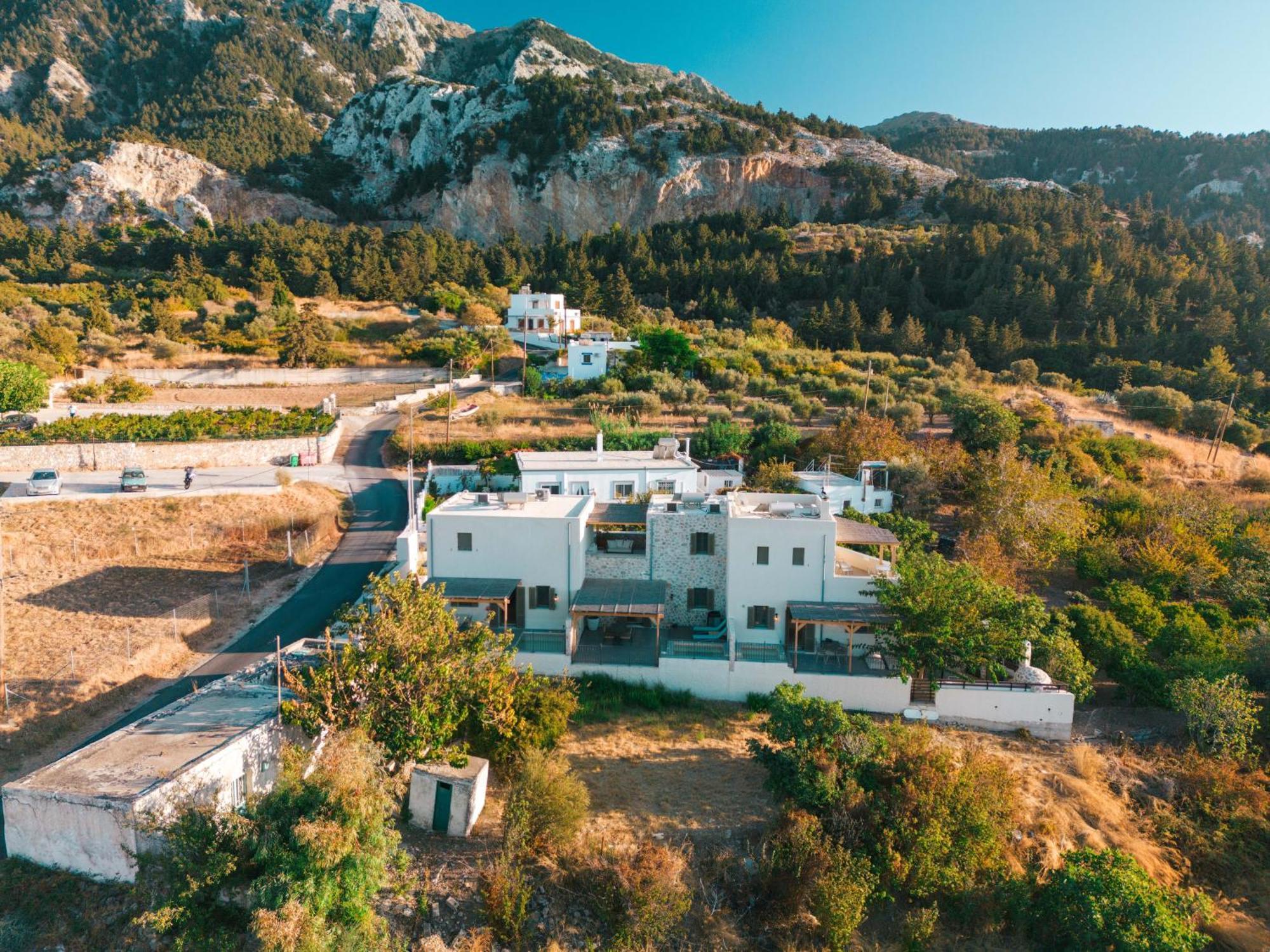 Villa Rosa - Luxury Villas With Panoramic Views Lagoudi Zia Buitenkant foto