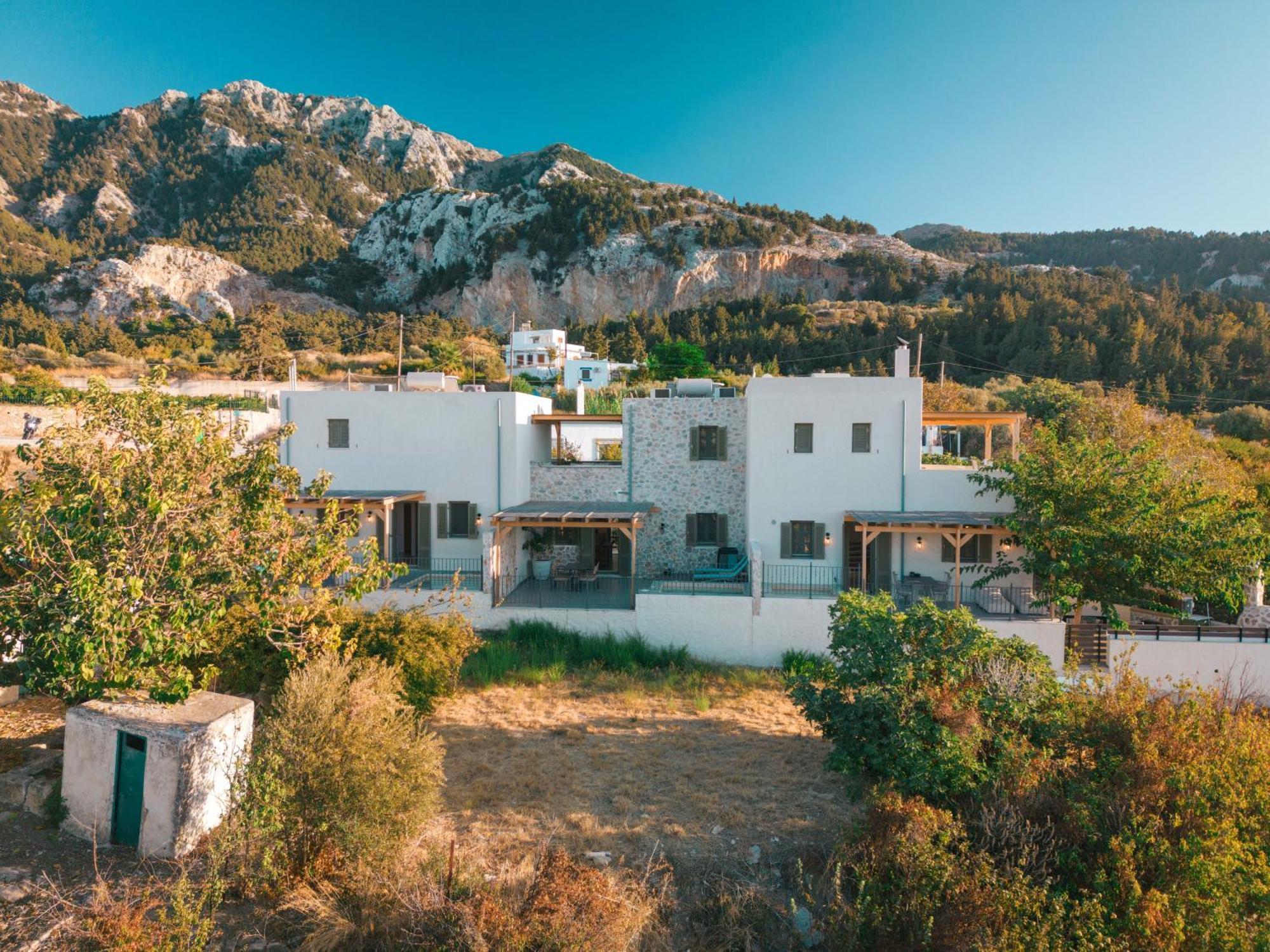 Villa Rosa - Luxury Villas With Panoramic Views Lagoudi Zia Buitenkant foto